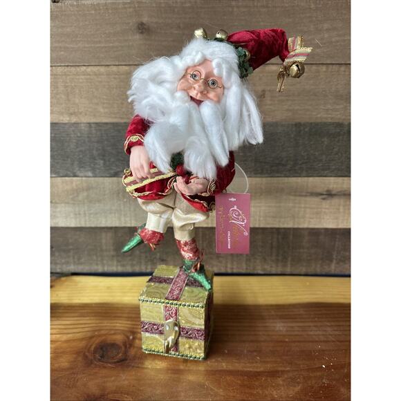 Nicholas Collection by Season's Design Elf Santa Fairy Stocking Holder 16" -flaw - Picture 1 of 7